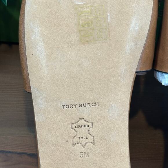 Tory Burch Women's Ines Single Band Slide Tan Sandals Size 5 - Picture 10 of 11
